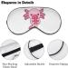 Buy Pink Axolotl Ice Cream Sleep Mask | Soft Light-Blocking Eye Cover for Women - Adjustable Strap Cartoon Blindfold - Buy Online on GoSupps.com