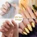 Gold Nail Polish - 3D Mirror Metallic Nail Varnish - Quick Dry Metal Effect Chrome Nail Polish - Breathable French Manicure Nail Polish Nail Paint - Non Toxic & No Need Nail Lamp - Buy Online on GoSupps.com