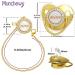 Munchewy Personalized Pacifier & Clip Gift Box | Luxurious Baby Gift with Glittering Crystal | Perfect for Boys & Girls | Newborn Photography Keepsake - Buy Online on GoSupps.com