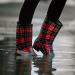 HISEA Women's Mid Calf Rain Boots - Waterproof Rubber Garden Shoes | Comfort Insole, Blue Flower Design - Buy Online on GoSupps.com
