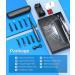Electric Toothbrush for Adults - Travel Case 8 Brush Heads 40 000 VPM Deep Cleaning 5 Modes - 1 Pack (Gray) - Buy Online on GoSupps.com