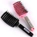 Detangling Brush& Coivos Boar Bristles Hair Brush Make Hair Shiny & Healthier Curved and Vented Detangler Brush for Women Men Kids Dry and Wet Hair Brush Pink+Black