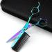 Fovolat Hairdressing Scissors 6 Inch Stainless Steel Hair Cutting Scissors | 2 in 1 Stainless Steel Hair Cutting Professional Barber Haircut Scissors for Elderly Children Green - Buy Online on GoSupps.com