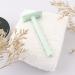 Copper Single Blade Razor | Gentle & Close Shave | Double Edge Safety Razor with 10 Blade Refills | Eco-Friendly Less Irritation for Sensitive Skin | Mint Green - Buy Online on GoSupps.com