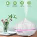 400ml Aroma Diffuser for Essential Oils | Ultrasonic Humidifier with 7 Color LED - Wood Grain White - Buy Online on GoSupps.com