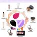 6+6 Professional Makeup Sponge Set 2.76 inch Portable Soft Setting Face Puffs Latex Free Multicolor Makeup Blending Sponge Cosmetic Applicator for Loose Powder Liquid Facial Makeup Tools Black Rose Red Purple - Buy Online on GoSupps.com