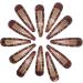 Topkids Accessories 12pc Snap Clips 5cm / 2" Snap Hair Clips Women Girls Kids Sectioning Slide Hair Grip Styling Fine Hair Thick Hair Bendies Sleepies School Uniform Colours Epoxy (Brown Tort) - Buy Online on GoSupps.com
