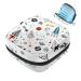 Cartoon space starry sky spaceship sanitary napkins storage bag menstruation pad bag pocket portable menstrual cup pocket with zipper for teenage girl women women color 3