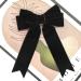 Desenda Handmade Velvet Bow Hair Clip Large Satin Ribbon Bow Hairpin Barrettes Fastener French Hair Bow Headband Elegant Hair Tie Vintage Hair Accessories for Party Gift Girls Women - Black - Buy Online on GoSupps.com