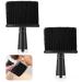 2 x hairdresser brush neck brush hairdresser hair brush hair cutting brush hair cleaning hairdressing accessories for cleaning broken hair on the neck 2PCs black