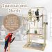 Whemyreat Nymphensittich Playground - Large 4-Level Bird Playground Parrot Gym & Natural Wood Perch Stand - Buy Online on GoSupps.com