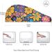 Purple Pink Blue Flowers Hair Towel 2 Pack - Super Absorbent Quick Dry Hair Turbans for Women & Girls - Buy Online on GoSupps.com
