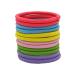 12 PCS Elastic Hair Bands 3mm Elastic Hair Ties Ponytail Holders Bulk Hair Ties No Metal Gentle Elastics for Women Men Girls Kids (Multi-Colored)