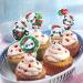 Orapink 28Pcs Merry Christmas Cupcake Toppers Snowman Penguin Panda Cupcake Picks Decorations Xmas Party Cake Decorations - Buy Online on GoSupps.com