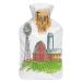 Farm Hot Water Bottle With Cover Plush Bed Bottle Hand Warmer For Adults And Children 26.5X15.3cm