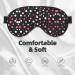 SSIMOO Black Polka Dots Soft Sleep Eye Mask | Breathable Travel Eye Patch for Women | Perfect for Relaxation - Buy Online on GoSupps.com