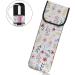 Flower Leaf Print Neoprene Curling Iron Holder - Water Resistant Heat Resistant Travel Organizer for Women - Buy Online on GoSupps.com