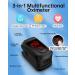 Fingertip Pulse Oximeter - Mini Oxygen Saturation Monitor with Graph Display & Alarm - iOS/Android Compatible (Black) - Buy Online on GoSupps.com
