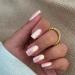 Coconut Pink Chrome Square Press On Nails - 24 PCS Metallic Fake Acrylic Nails | Short & Medium Coffin Style - High-Quality Glue-On Nail Art - Buy Online on GoSupps.com