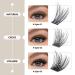 DIY Eyelash Extensions - 80 Lash Clusters (10mm 12mm 14mm 16mm) | 3D Effect Easy Home Application - Buy Online on GoSupps.com