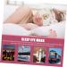 2 pi ces Masque de Sommeil Masque Opaque Doux pour Yeux pour Voyage Blanc Rose - Buy Online on GoSupps.com