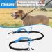 Snocyo Jogging Leash for Dogs | Elastic & Reflective Leash for Medium & Large Dogs | Double Handle & Waist Belt | Black & Blue - Buy Online on GoSupps.com