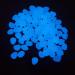 500 Pieces Blue Fluorescent Decorative Stones for Garden Aquarium & Landscaping Bright Colorful Stone for Flower Beds Sidewalks Vases & Terraces - Buy Online on GoSupps.com