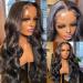 24 Lovigs Body Wave Human Hair Full Lace Wig - 180% Density, Pre-Plucked with Baby Hair - Natural Black - Buy Online on GoSupps.com