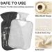 NAANLE Happy Halloween Hot Water Bottle - Transparent Hand/Foot Warmer for Pain Relief & Heat Therapy - 1L - Buy Online on GoSupps.com