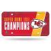 Rico Industries NFL Kansas City Chiefs 2023 Super Bowl Champions Metal Tag Metal Auto Tag 8.5" x 11" - Great for Truck/Car/SUV