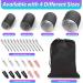 Rollers Hair Curlers 48 Pcs Set with 24Pcs Hair Rollers 4 Sizes (6 Jumbo Rollers/6 Large Rollers/6 Medium Rollers/6 Small Rollers) and 24 Pcs Hair Clips for Long Medium Short Hair (Black) - Buy Online on GoSupps.com