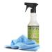 Black Swan Distributors - Mrs Meyer's All-Purpose Cleaner Spray Lemon Verbena 16 oz & Non-Abrasive Washable Microfiber Cleaning Cloth (15x15 in) - Household Multi-Surface Cleaning Kit
