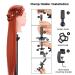 Topdirect 29.5 Hairdressing Head - 100% Synthetic Hair Styling Head Set with Holder & Accessories - Perfect for Girls - Red-Brown - Buy Online on GoSupps.com