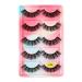 UAMOU Lashes 10/20/50/100 Boxes Mink Eyelashes 5 Pairs Natural False Eyelashes Thick Fluffy Faux Cils Lashes In Bulk G6 Cheerfully (Color : G611CS Size : 30 boxes)