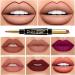 Tylyworth Long-Lasting Matte Lip Liner & Double-Sided Lipstick Set | Waterproof Non-Stick Cup Lip Makeup Cosmetics - Shop Internationally! - Buy Online on GoSupps.com