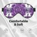Purple Roses Unisex Adjustable Blackout Sleep Eye Mask - Perfect for Travel Yoga & Naps - Buy Online on GoSupps.com