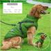 2 in 1 Dog Jacket with Harness for Large Dogs | Warm Outdoor Vest for Big Dogs - 5XL Green - Buy Online on GoSupps.com