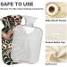 NAANLE Leopard Palm Leaves Hot Water Bottle 1L Pain Relief & Therapy for Cramps Hands & Feet - Buy Online on GoSupps.com