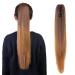 Neverland 50cm Ombre Two Tone Long Straight Wavy Ponytail Hair Extension | Clip In Claw Hairpiece 8# & 27# - Buy Online on GoSupps.com