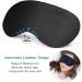 Maltose Sleep Eye Mask 50 Pcs with Earplugs | Black Polyester Blindfold for Men and Women | Adjustable Strap | Ideal for Travel, Party, Team Games - Buy Online on GoSupps.com