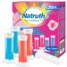 NATRUTH Toilet Cleaning Gel 4PCS Toilet Gel Stamp Flower and Ocean Fragrance 36 Dose Refreshing Keep Clean and Long-lasting Fragrance For Toilet BowlsToilet Basins and Sinks (Flower and Ocean)
