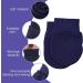 Yolev 6 Pairs Newborn Baby Mittens - Soft Cotton Infant Gloves for 0-6 Months - Navy Blue/Dark Gray/Black - Buy Online on GoSupps.com