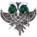 Rhinestone Perched Owl Brooch Cute Beautiful Fashion Big Eyed Owl Brooch Simulated for Weddings for Parties for Vacations - Buy Online on GoSupps.com