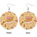 OPSREY Delicious Sweet Ramen printed Fashion round Earring Leather Stud Earring Dangling Decorative Earring - Buy Online on GoSupps.com