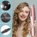 Wand Curling Iron 1 Inch Mini Curling Iron for Short Hair Auto Shut Off Instant Heat Big Curling Wand Pink - Buy Online on GoSupps.com