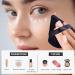 Beakey Triangle Makeup Powder Puff Set - 6 Soft Plush Sponges for Loose & Liquid Cosmetics - Black Triangular Makeup Tools - Buy Online on GoSupps.com