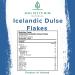 Wild Icelandic Dulse Flakes - Culinary Grade Organic Seaweed Superfood by Holistic Bin | Pure Atlantic Dulse Seaweed for Soups, Smoothies & Seasoning | Rich in Iodine & Minerals - Buy Online on GoSupps.com