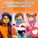 Zoonana Kids Disposable Face Masks - 30 Pcs Breathable 4-Ply Protection Mask for Boys and Girls - Tie Dye Colorful Design - Buy Online on GoSupps.com