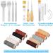 35 Pcs Leather Stitching Kit with Prong Punch, Sewing Tools, Thread, Needles - Ideal for Beginner Leather Crafting - Buy Online on GoSupps.com