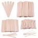 BQTQ 310 pieces of wooden spatula for hair removal wooden spatula waxing spatula wood waxing sticks wooden sticks wooden mouth spatula wax spatula for hair removal 3 styles